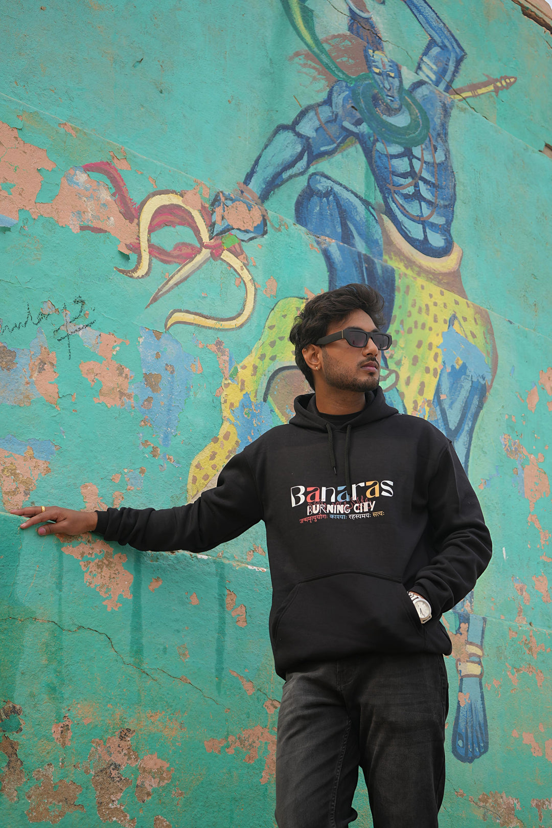 BANARAS BURNING CITY - UNISEX HOODIES