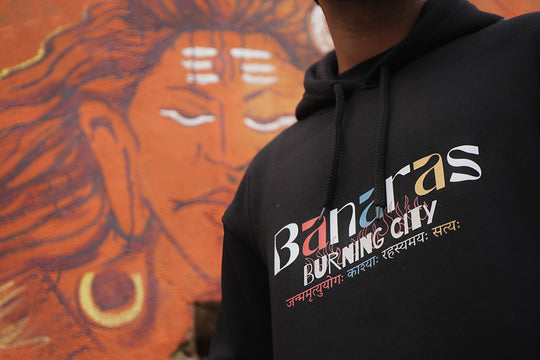 BANARAS BURNING CITY - UNISEX HOODIES