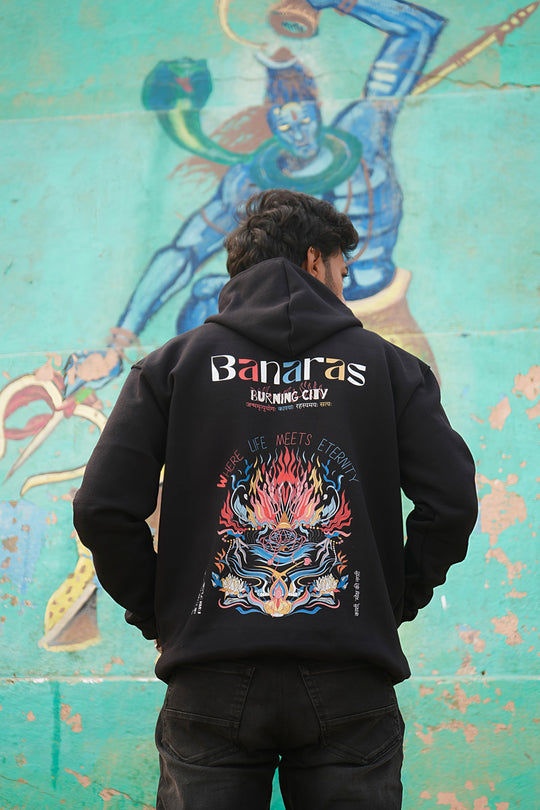 BANARAS BURNING CITY - UNISEX HOODIES