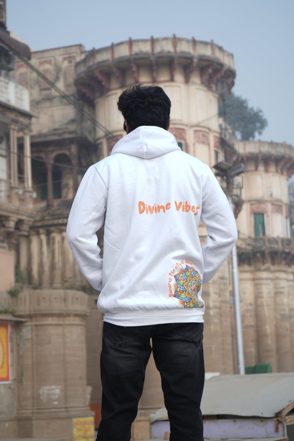 Divine Vibes - Banaras, The City of Divine" Unisex Hoodies