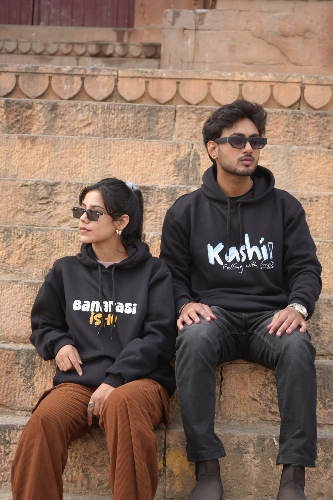 Banarasi Ishq" & "Kashi - Falling with Love" Unisex Hoodie